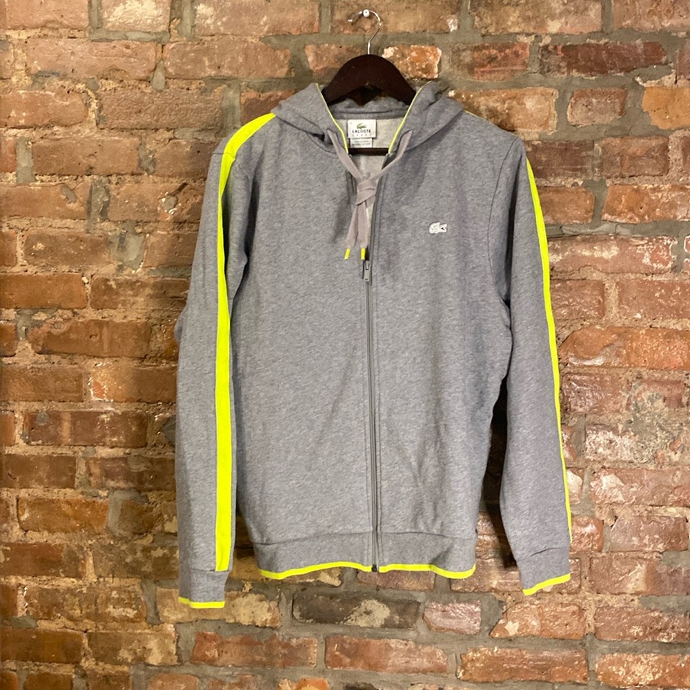 Men’s Lacoste Designer Zip-Up Hoodie